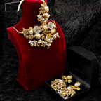 Rajwadi Mother of Pearl Jewelry Set (Golden)