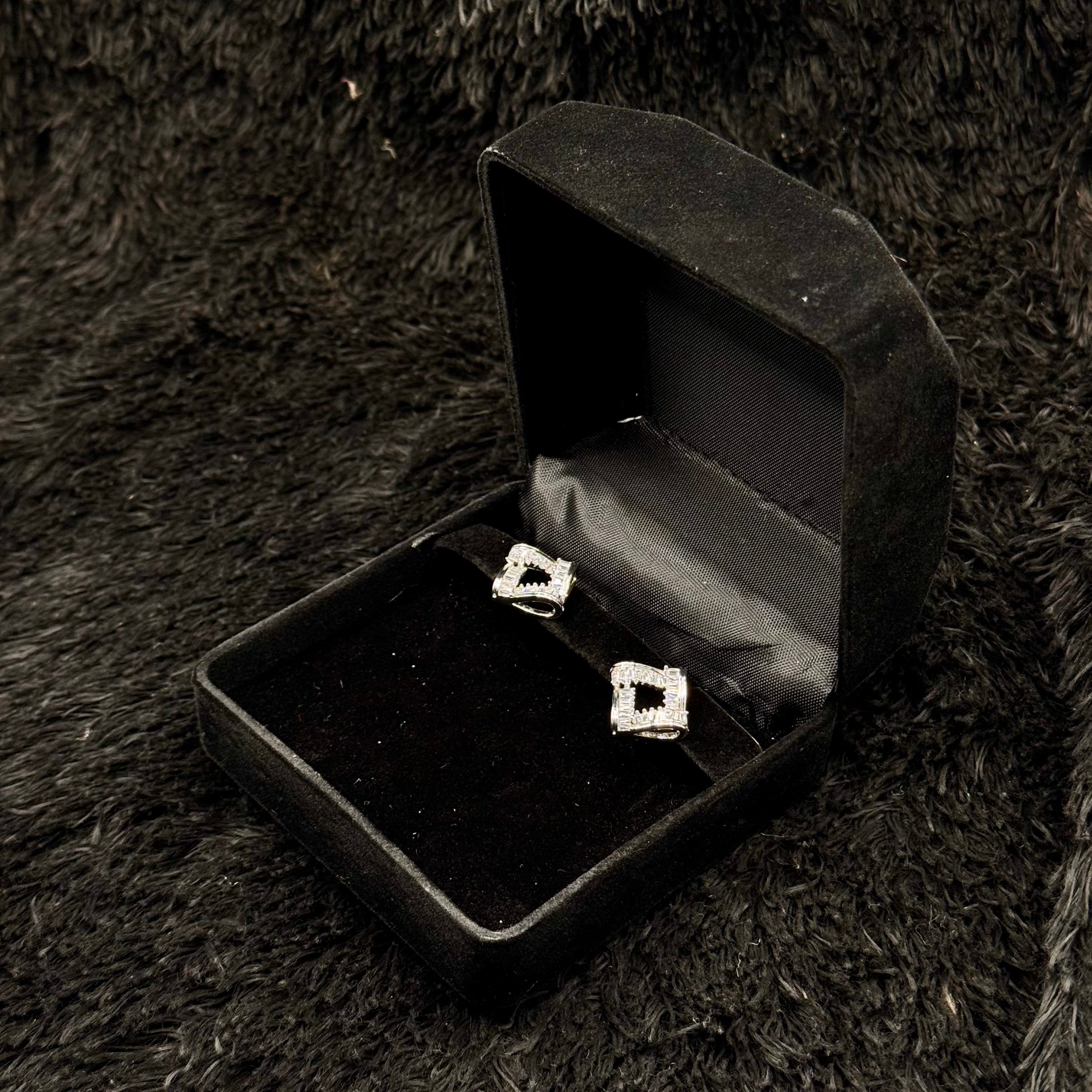 Stylish Silver Cubic Studs