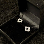 Stylish Silver Cubic Studs