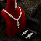 Elegant Silver Necklace Set