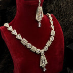 Elegant Silver Necklace Set
