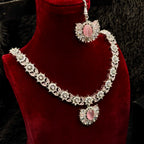 Elegant Silver Necklace Set