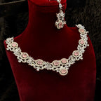 Stylish Silver Necklace Set