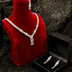 Elegant Indian Zircon Jewelry Set