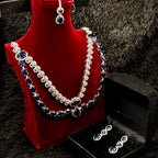 Elegant Indian Double Line Jewelry Set