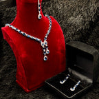 Indian Zircon Jewelry Set (Blue Mint)