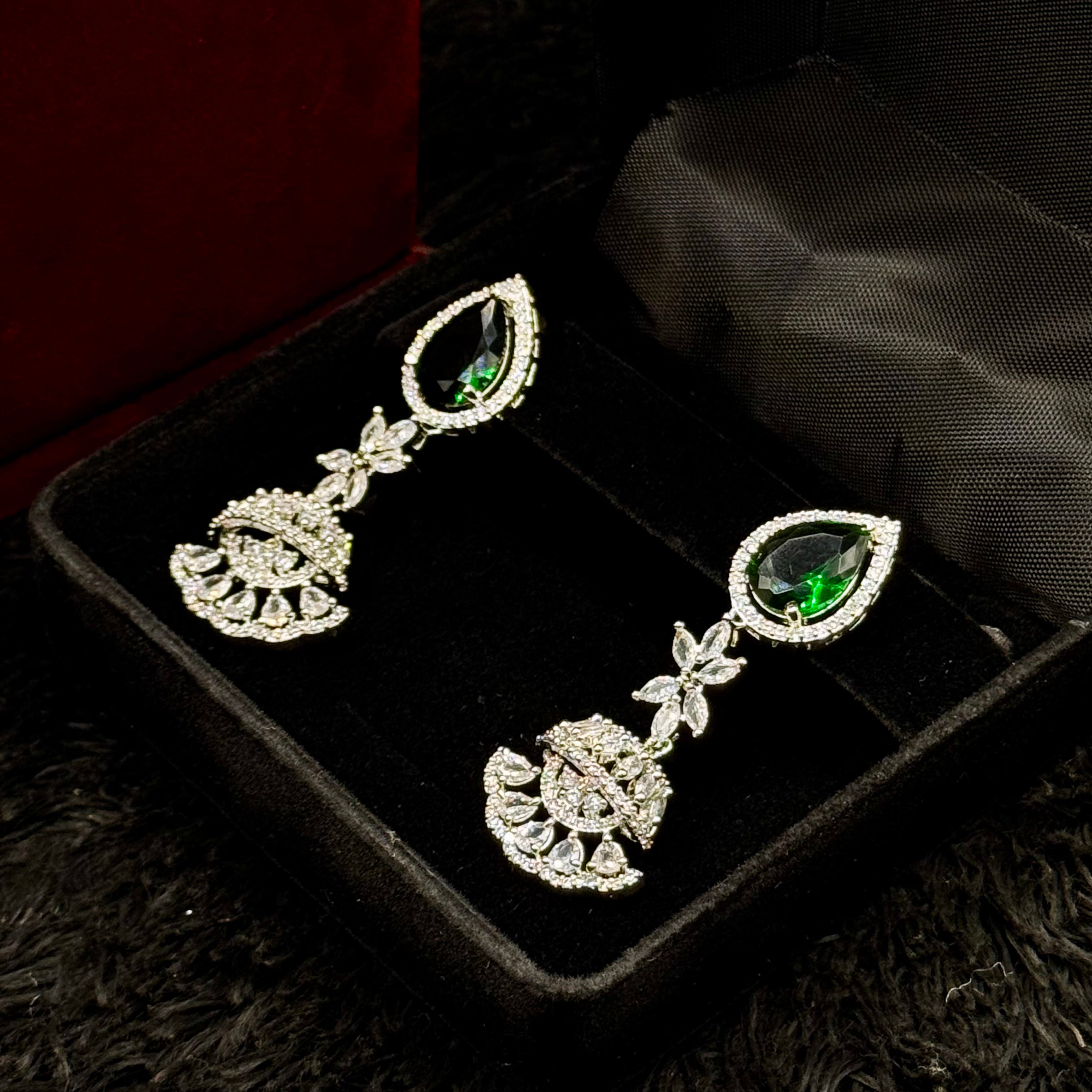 Stunning Double Line Cubic Jewelry Set