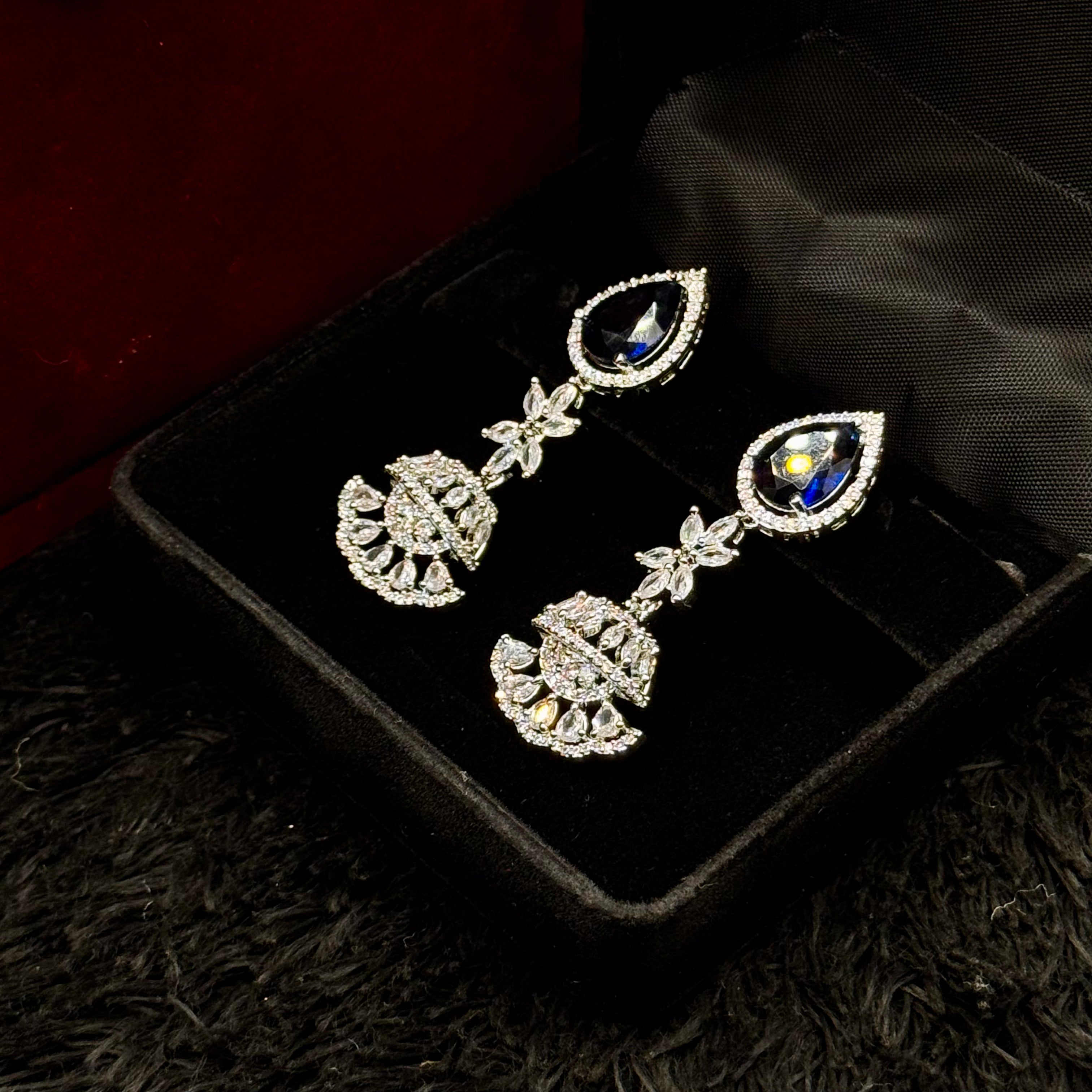 Elegant Double Line Cubic Jewelry Set