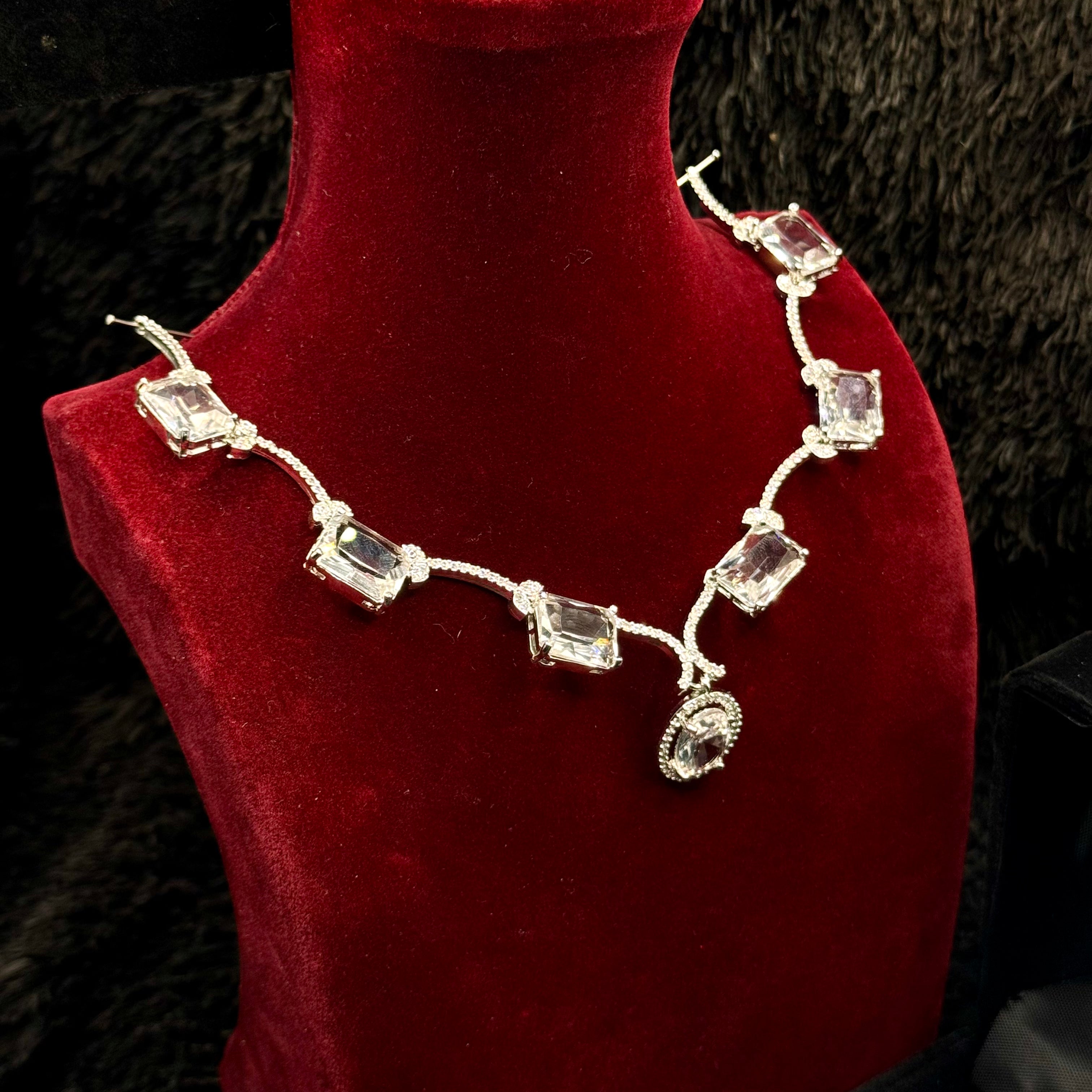 Elegant Cubic Zircon Necklace Set