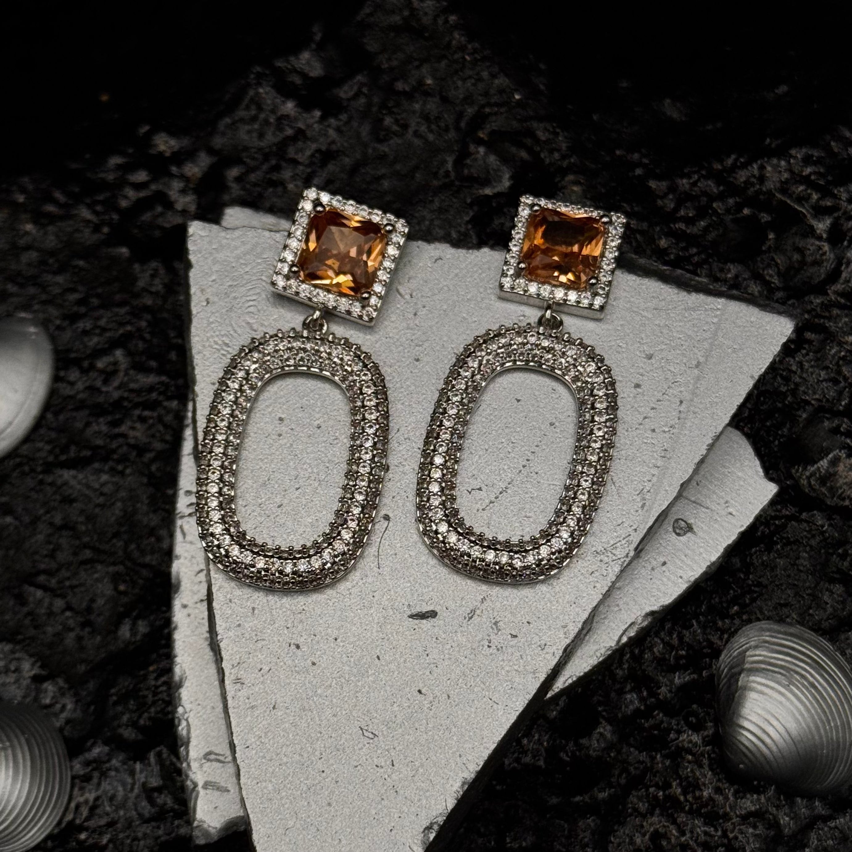 Stylish AD Indian Earrings