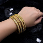 Indian Design 6-Piece Gold Plated Bangles Set