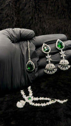 Stunning Double Line Cubic Jewelry Set