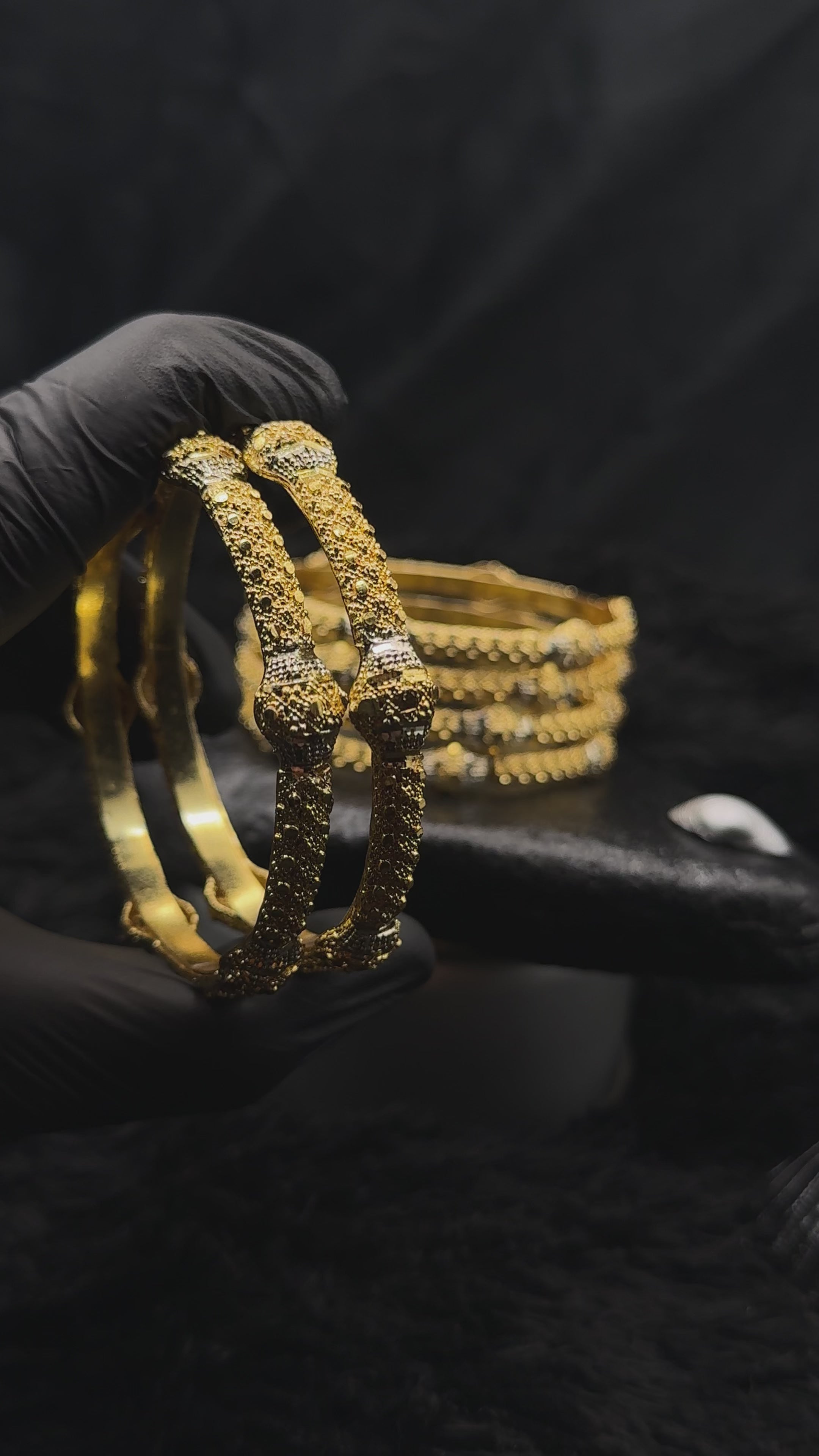 Traditional 6-Piece Gold Plated Bangles Set