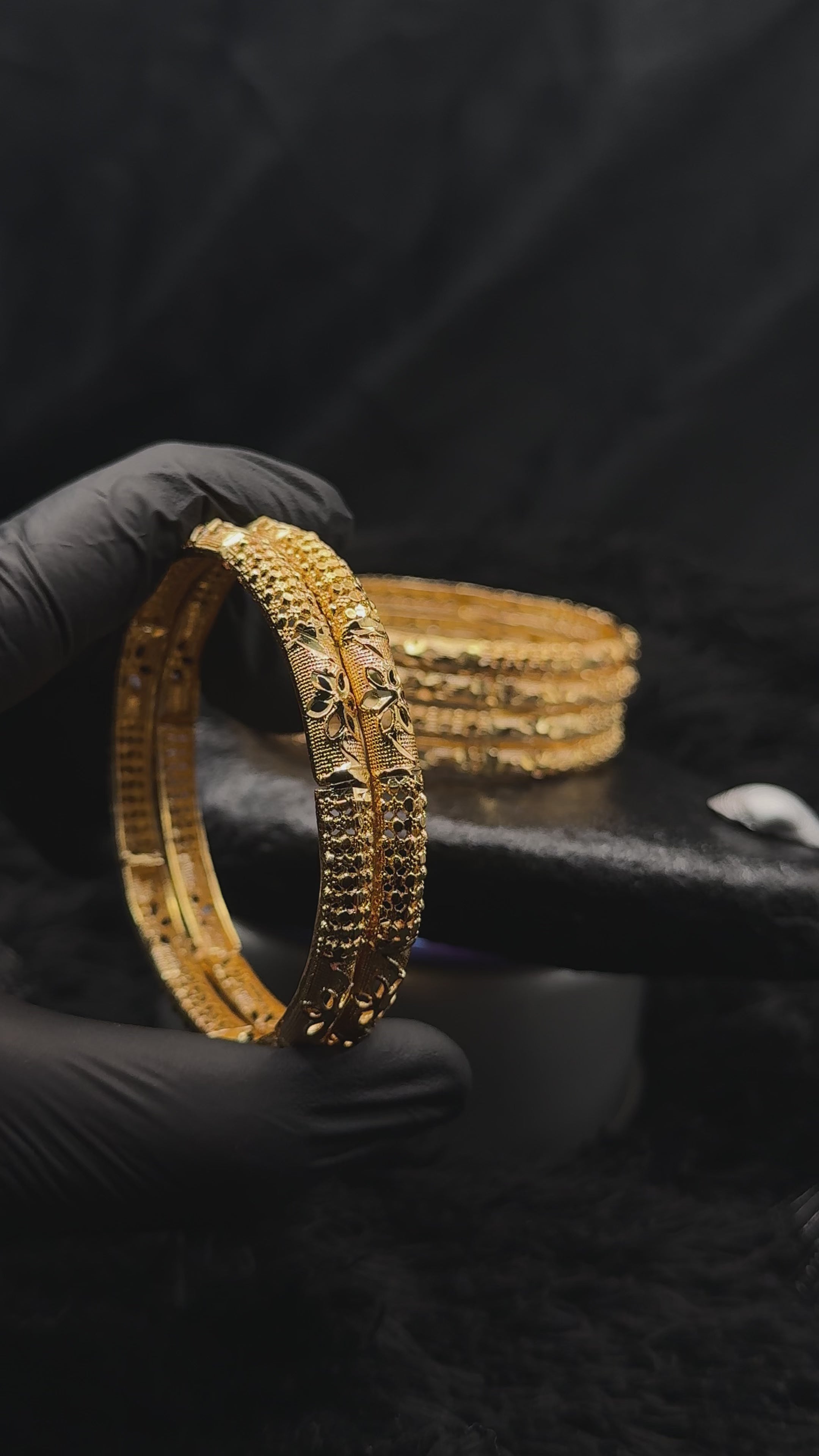 6-Piece Gold Plated Bangles Set